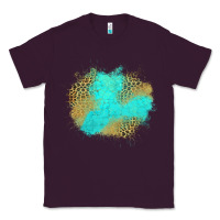 Plum turquoise leopard patch Classic Tee - Jasminsmagicworld