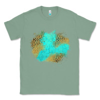 Sage turquoise leopard patch Classic Tee - Jasminsmagicworld