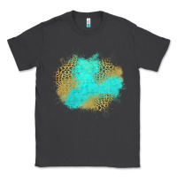 Smoke turquoise leopard patch Classic Tee - Jasminsmagicworld