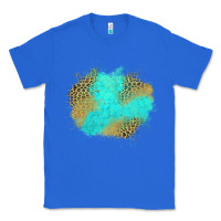 True Royal turquoise leopard patch Classic Tee - Jasminsmagicworld