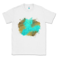 White turquoise leopard patch Classic Tee - Jasminsmagicworld