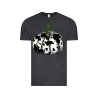 Vintage Black watercolor cowhide halloween pumpkin Vintage Tee - RanaPortraitStore