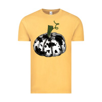Vintage Mustard watercolor cowhide halloween pumpkin Vintage Tee - RanaPortraitStore