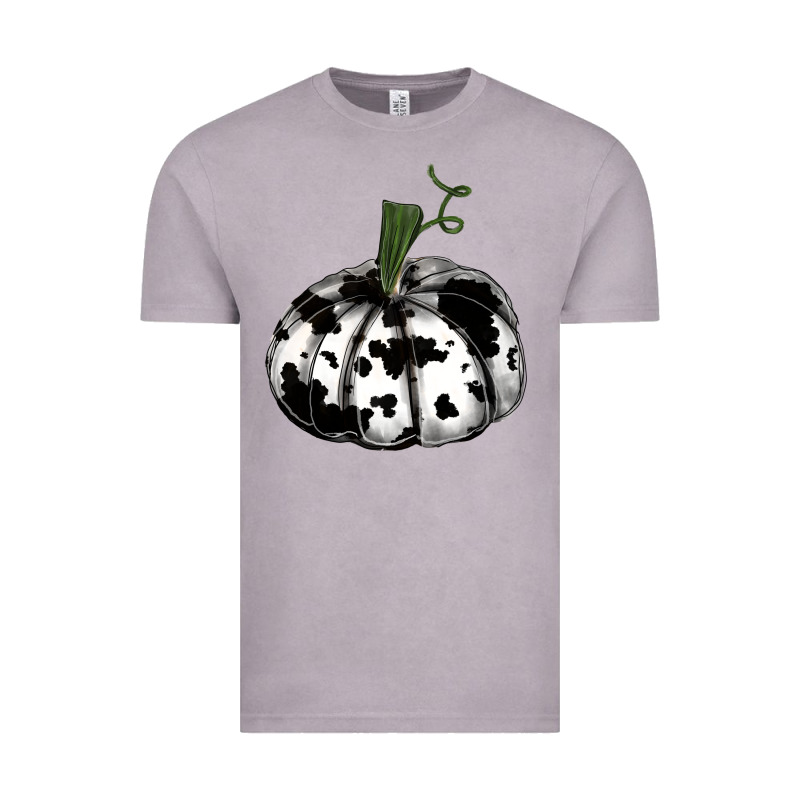 Watercolor Cowhide Halloween Pumpkin Vintage Tee by RanaPortraitStore | Teevron