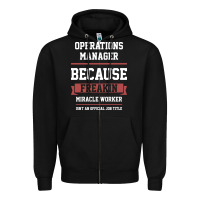Black Operations Manager - Cool Gift Job Zipper Hoodie - artisFamous