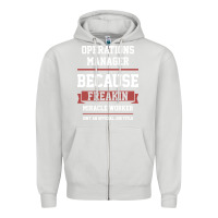 Dove Grey Operations Manager - Cool Gift Job Zipper Hoodie - artisFamous