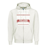 Oatmeal Heather Operations Manager - Cool Gift Job Zipper Hoodie - artisFamous