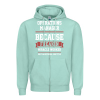 Seafoam Operations Manager - Cool Gift Job Zipper Hoodie - artisFamous