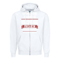 White Operations Manager - Cool Gift Job Zipper Hoodie - artisFamous