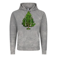 Cloud Rock White Pine Tree Illustrations Vintage Hoodie - LillyAllenDesigns