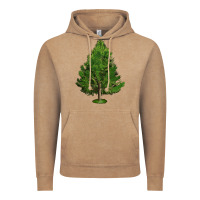 Vintage Coffee White Pine Tree Illustrations Vintage Hoodie - LillyAllenDesigns
