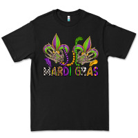 Black mardi gras skeleton hands  fleur de lis Premium Tee - OliviaCreatesArt