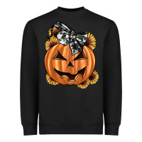 Black sunflower pumpkin Heavyweight Sweatshirt - JahusDesignShop