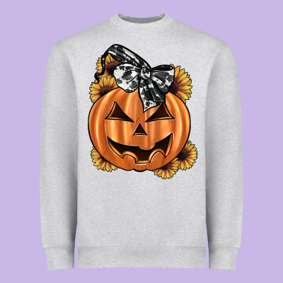 Sunflower Pumpkin Heavyweight Sweatshirt Designed By Jahusdesignshop