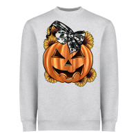 Heather Grey sunflower pumpkin Heavyweight Sweatshirt - JahusDesignShop