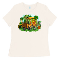 Bone truck saint patricks day Ladies Tee - FaDigitalArtStudio