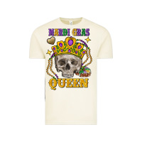 Vintage Arctic skull mardi gras queen Vintage Tee - FaDigitalArtStudio