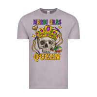 Vintage Zinc skull mardi gras queen Vintage Tee - FaDigitalArtStudio