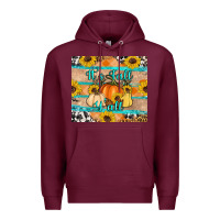 Burgundy it's fall y'all Premium Hoodie - Artiststas