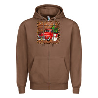 Chestnut christmas truck coaster Zipper Hoodie - JahusDesignShop