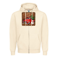 Sandshell christmas truck coaster Zipper Hoodie - JahusDesignShop