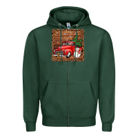 Sports Green christmas truck coaster Zipper Hoodie - JahusDesignShop