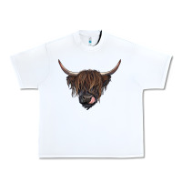 White Black highland cow Urban Heavy Tee - RanaPortraitStore