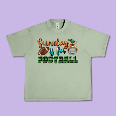Sunday Is For Football Urban Heavy Tee Designed By Bundleandbundleshop
