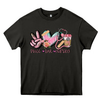 Asphalt peace love nursing Heavy Core Tee - CowGirlArtShop