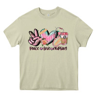 Mossy peace love nursing Heavy Core Tee - CowGirlArtShop