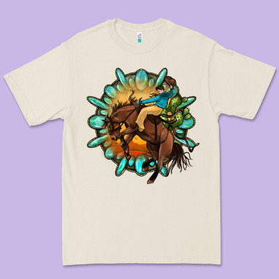 Gemstone Cowboy Premium Tee Designed By Oliviacreatesart