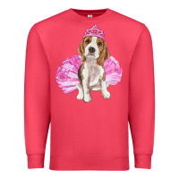 Cardinal Balerina beagle with tutu Premium Sweatshirt - RanaPortraitStore