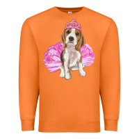 Carrot Balerina beagle with tutu Premium Sweatshirt - RanaPortraitStore