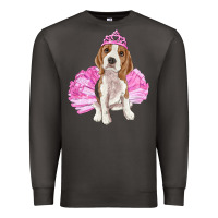 Smoke Balerina beagle with tutu Premium Sweatshirt - RanaPortraitStore
