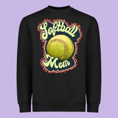 Softball Mom Heavyweight Sweatshirt Designed By Jahusdesignshop
