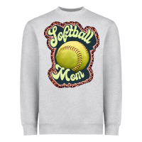 Heather Grey softball mom Heavyweight Sweatshirt - JahusDesignShop