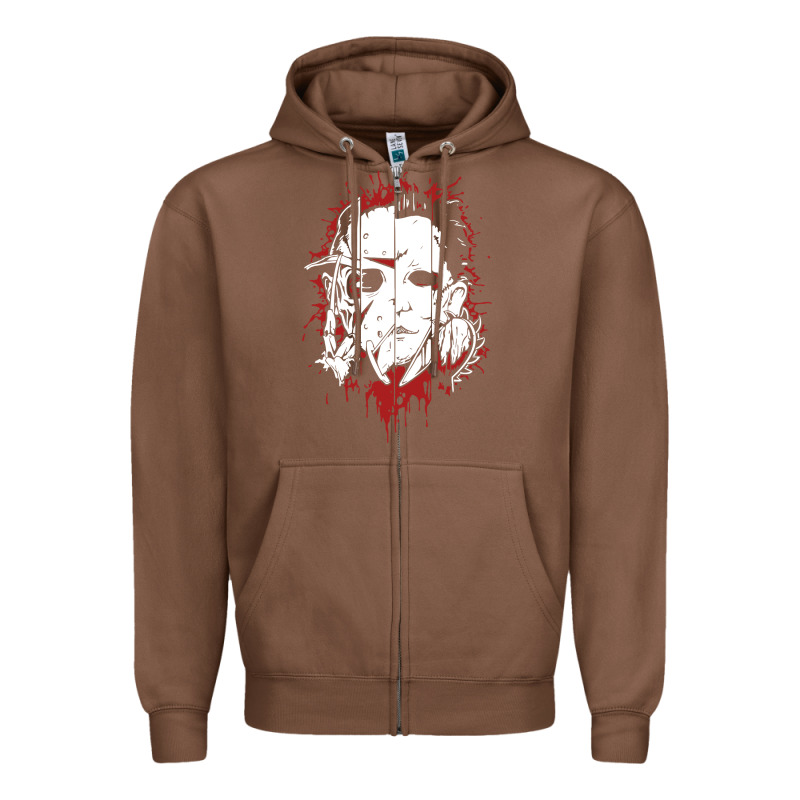 Friends Horror Face Mashup Horror Movies Halloween Zipper Hoodie by artisFamous | Teevron