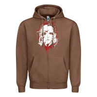 Chestnut friends horror face mashup horror movies halloween Zipper Hoodie - artisFamous