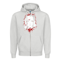 Dove Grey friends horror face mashup horror movies halloween Zipper Hoodie - artisFamous