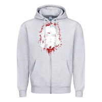Heather Grey friends horror face mashup horror movies halloween Zipper Hoodie - artisFamous