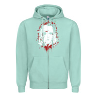 Seafoam friends horror face mashup horror movies halloween Zipper Hoodie - artisFamous