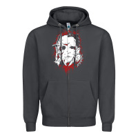 Smoke friends horror face mashup horror movies halloween Zipper Hoodie - artisFamous
