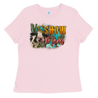 Bubblegum Pink Show mom cow Mother's Day Ladies Tee - FaDigitalArtStudio