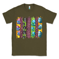 Army Green easter eggs and leopard brushstrokes Classic Tee - Artiststas