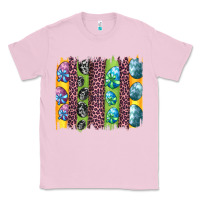 Bubblegum Pink easter eggs and leopard brushstrokes Classic Tee - Artiststas