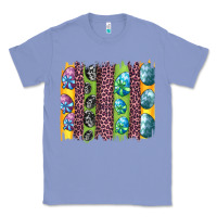 Colony Blue easter eggs and leopard brushstrokes Classic Tee - Artiststas