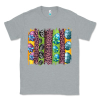 Heather Grey easter eggs and leopard brushstrokes Classic Tee - Artiststas