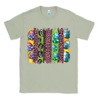 Matcha easter eggs and leopard brushstrokes Classic Tee - Artiststas