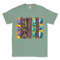Sage easter eggs and leopard brushstrokes Classic Tee - Artiststas