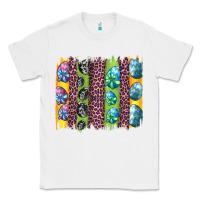 White easter eggs and leopard brushstrokes Classic Tee - Artiststas